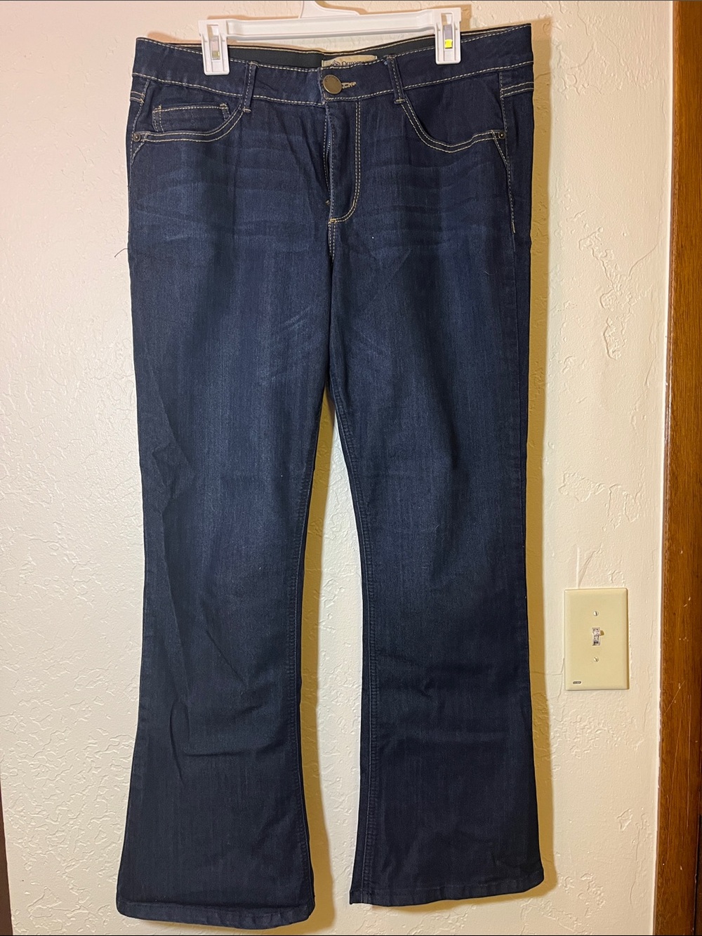 Democracy Dark Blue Flare Jeans